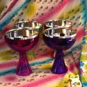 Rare Vintage Neon Space-age goblets